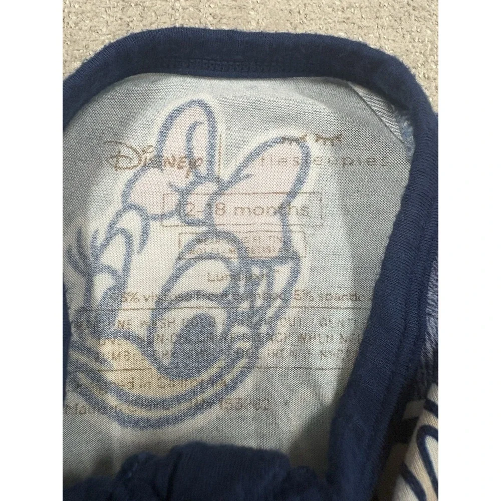 Little Sleepies Mickey's Clubhouse Bamboo Shorty Zippy Pajama Size 12-18 Months